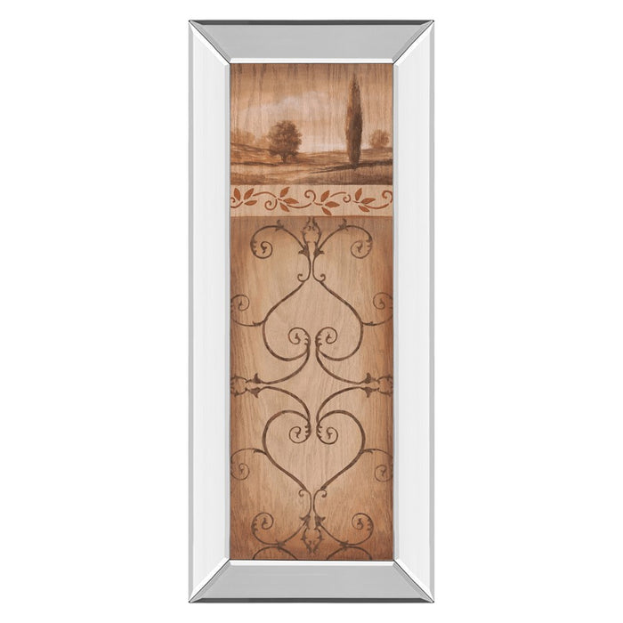 Classy Living Serene Scrollscape Wall Art 18"x42", Mirrored Frame
