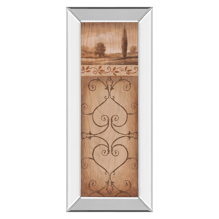 Classy Living Serene Scrollscape Wall Art 18"x42", Mirrored Frame