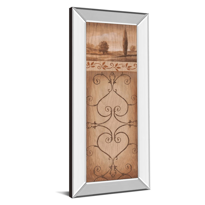 Classy Living Serene Scrollscape Wall Art 18"x42", Mirrored Frame