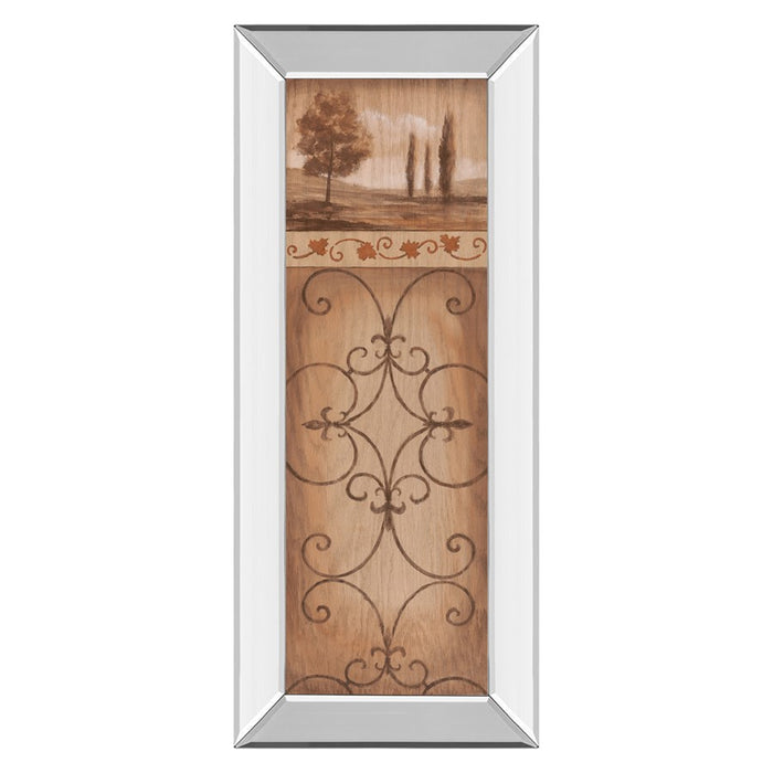 Classy Living Serene Scrollwork Wall Art 18"x42", Mirrored Frame