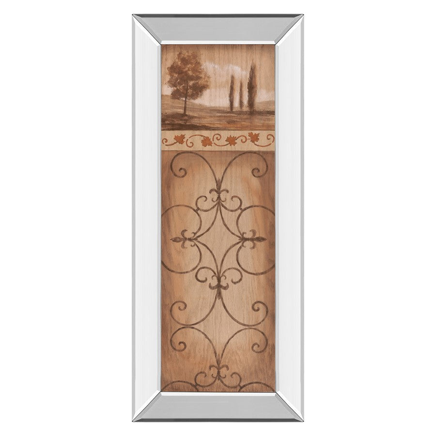 Classy Living Serene Scrollwork Wall Art 18"x42", Mirrored Frame
