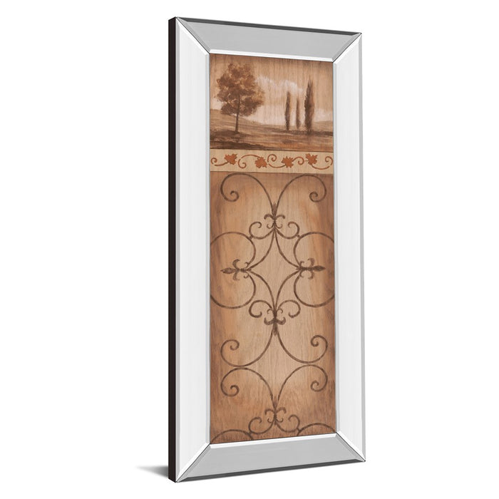 Classy Living Serene Scrollwork Wall Art 18"x42", Mirrored Frame
