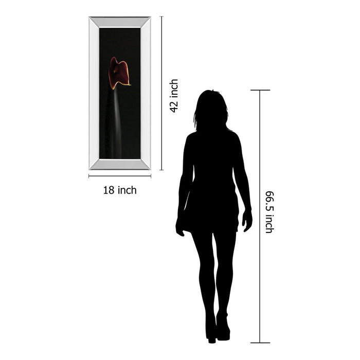 Classy Living Calla Elegance Wall Art 18"x42", Mirrored Frame