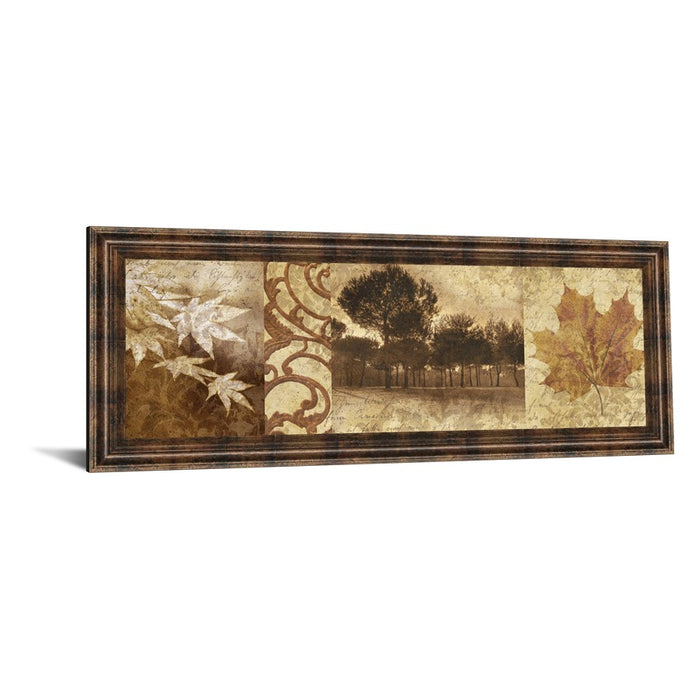 Classy Living Equinox Harmony Wall Art 42"x18", Dark Chocolate Frame