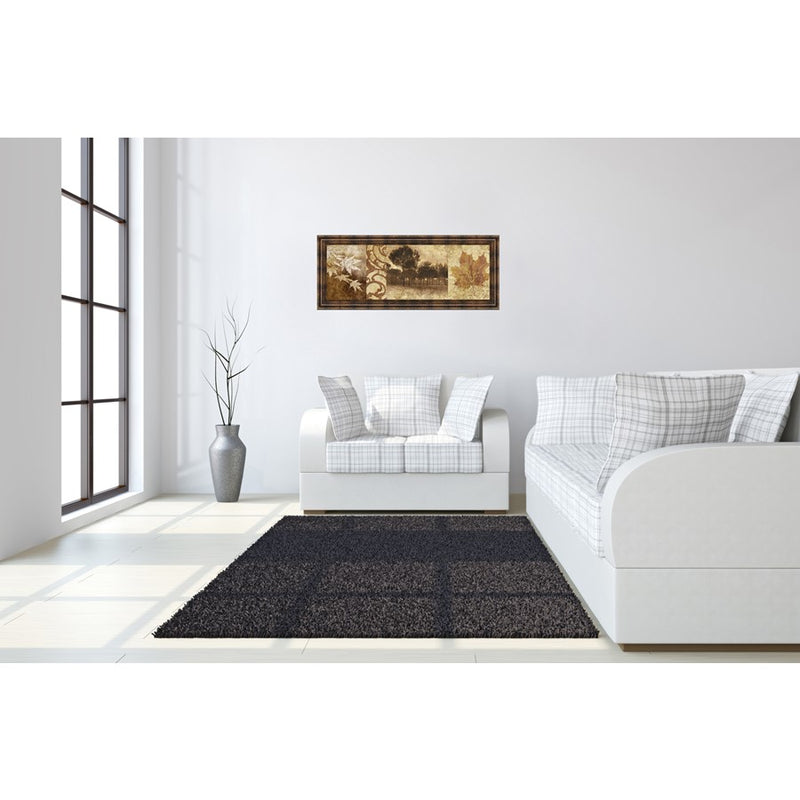 Classy Living Equinox Harmony Wall Art 42"x18", Dark Chocolate Frame