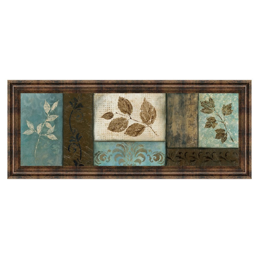 Classy Living Frosty Morning I Wall Art 42"x18", Dark Chocolate Frame