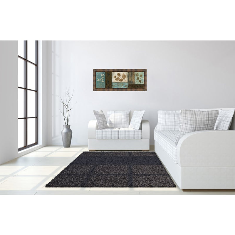 Classy Living Frosty Morning I Wall Art 42"x18", Dark Chocolate Frame