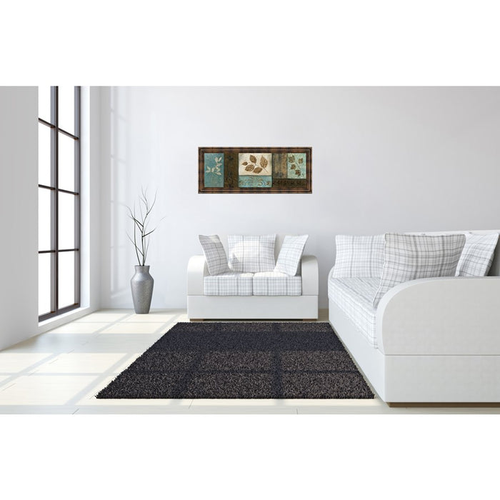 Classy Living Frosty Morning I Wall Art 42"x18", Dark Chocolate Frame