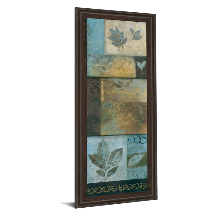 Classy Living Verdant Whimsy Wall Art 18"x42", Brown Frame