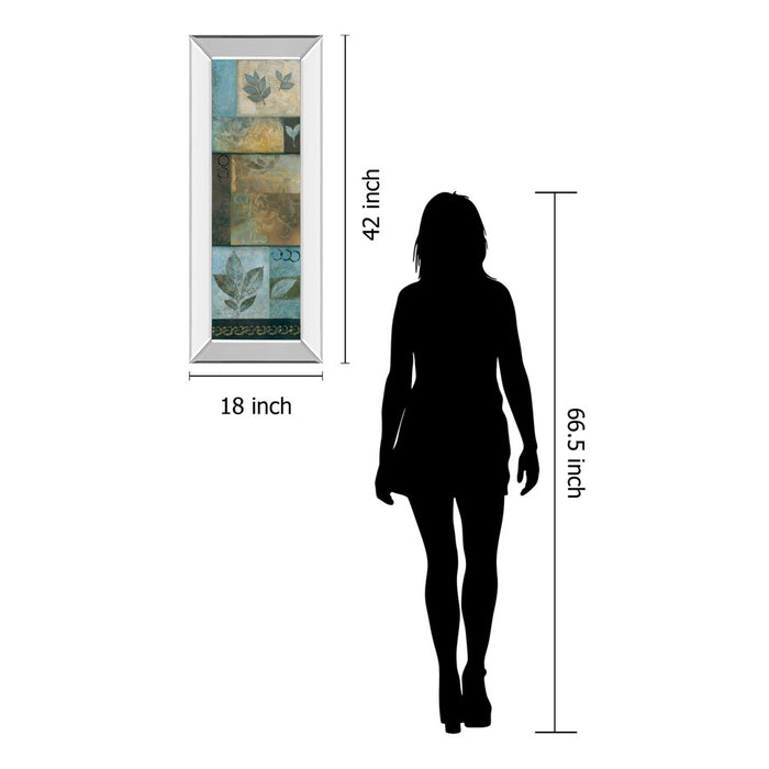 Classy Living Verdant Whimsy Wall Art 18"x42", Mirrored Frame