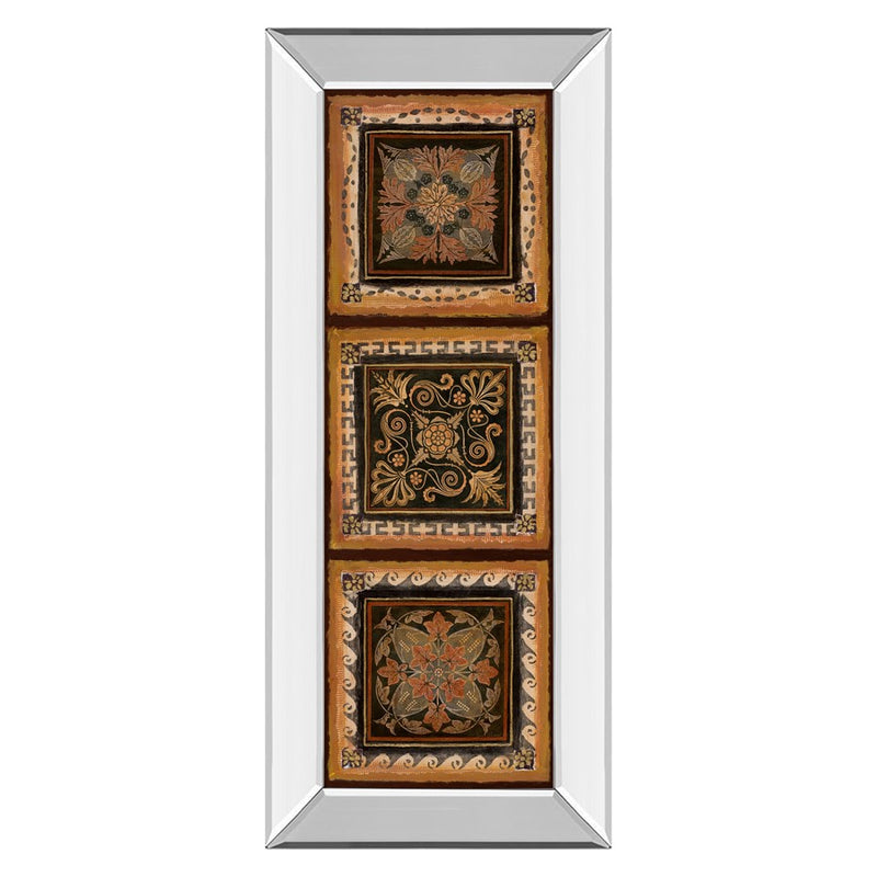 Classy Living Autumn Trio Wall Art 18"x42", Mirrored Frame