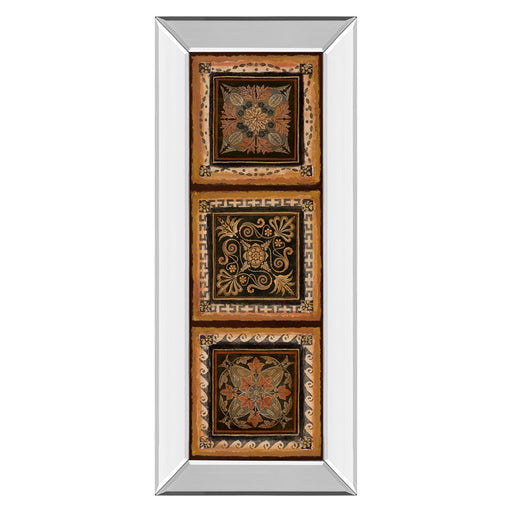 Classy Living Autumn Trio Wall Art 18"x42", Mirrored Frame - 1156MF
