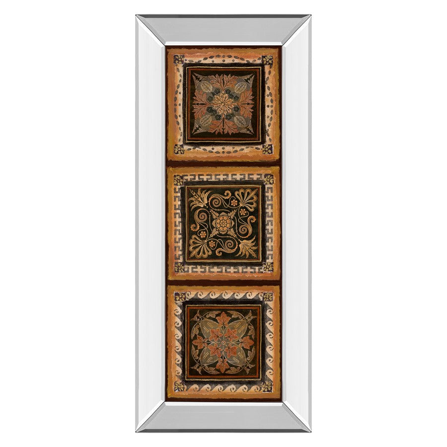 Classy Living Autumn Trio Wall Art 18"x42", Mirrored Frame - 1156MF