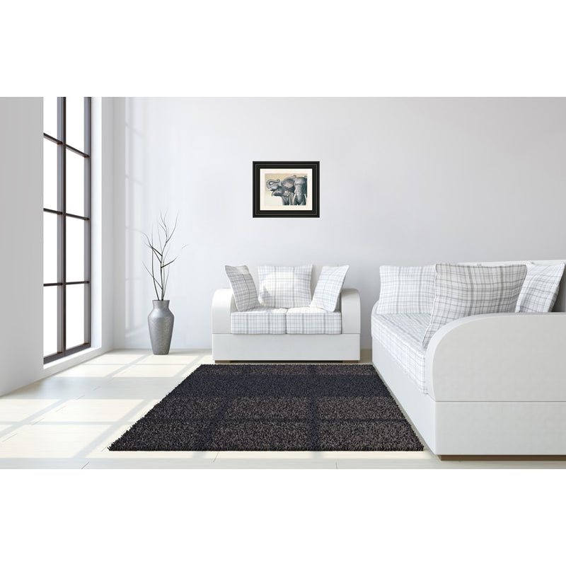 Classy Living Majestic Elephants Wall Art 22"x26", Midnight Aura Frame