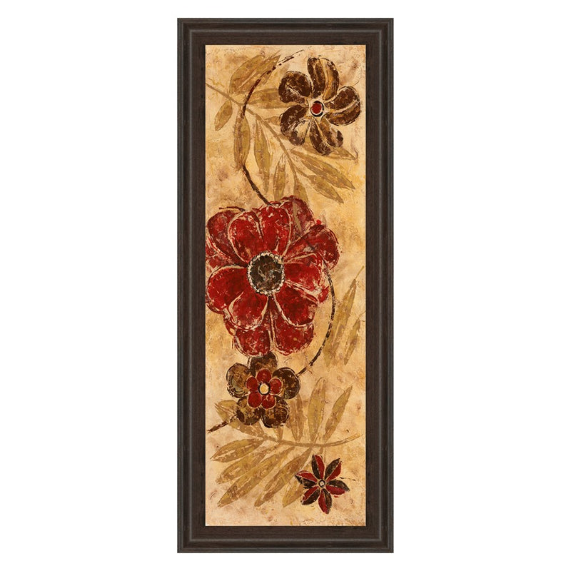 Classy Living Honey Blossom Wall Art 18"x42", Cinnamon Mocha Frame