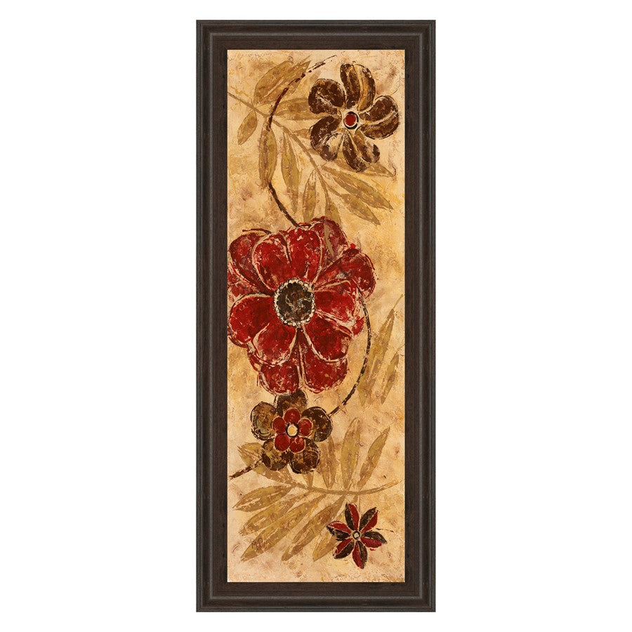 Classy Living Honey Blossom Wall Art 18"x42", Cinnamon Mocha Frame