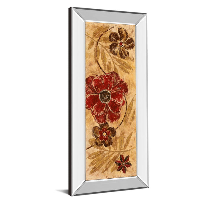 Classy Living Honey Blossom Wall Art 18"x42", Mirrored Frame