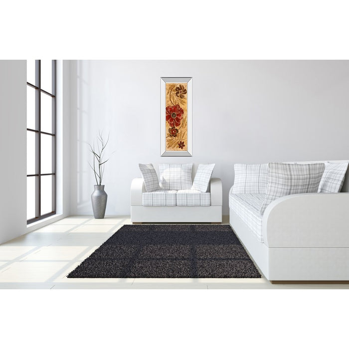 Classy Living Honey Blossom Wall Art 18"x42", Mirrored Frame