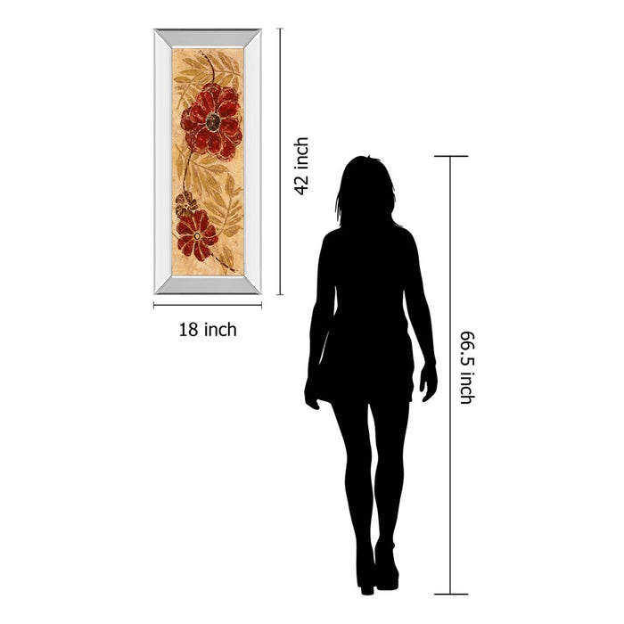 Classy Living Touch Of Honey I Wall Art 18"x42", Mirrored Frame