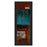 Classy Living Linear Depth Wall Art 18"x42", Black Frame