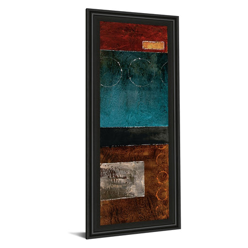 Classy Living Linear Depth Wall Art 18"x42", Black Frame