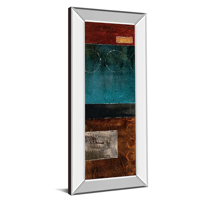 Classy Living Linear Depth Wall Art 18"x42", Mirrored Frame