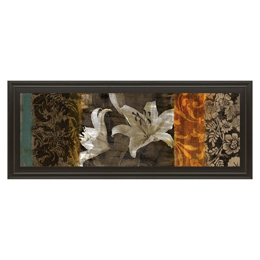 Classy Living Lily Harmony Wall Art 42"x18", Dark Chocolate Frame
