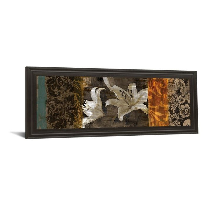 Classy Living Lily Harmony Wall Art 42"x18", Dark Chocolate Frame