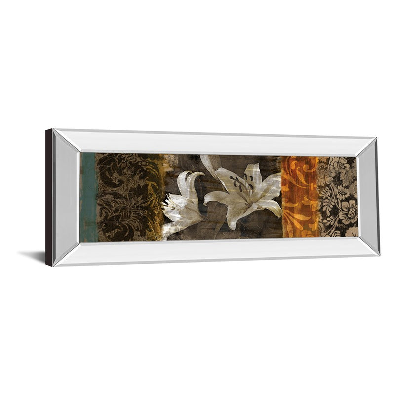 Classy Living Lily Harmony Wall Art 42"x18", Mirrored Frame
