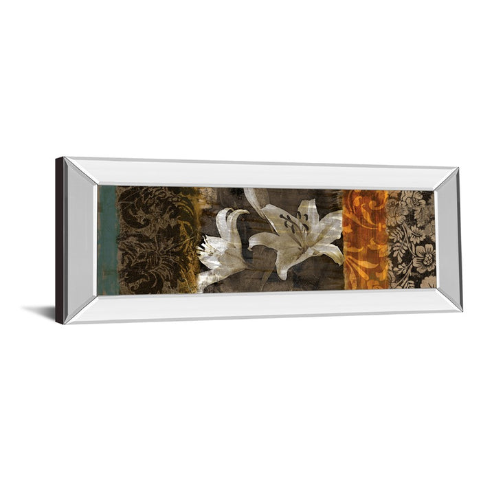 Classy Living Lily Harmony Wall Art 42"x18", Mirrored Frame