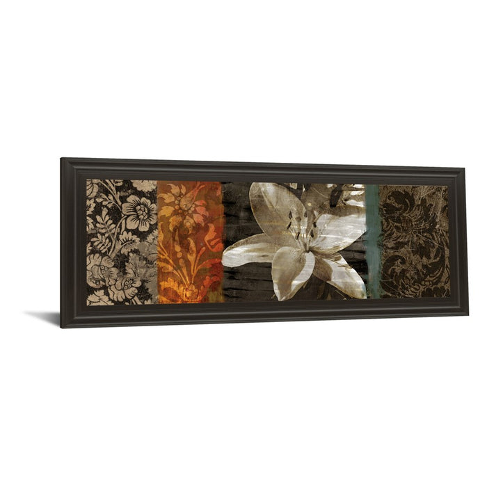 Classy Living Evanescent Lily Wall Art 42"x18", Dark Chocolate Frame