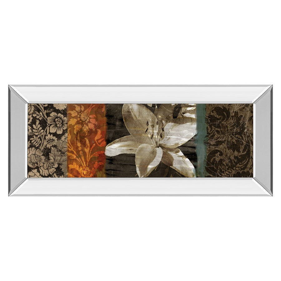 Classy Living Evanescent Lily Wall Art 42"x18", Mirrored Frame