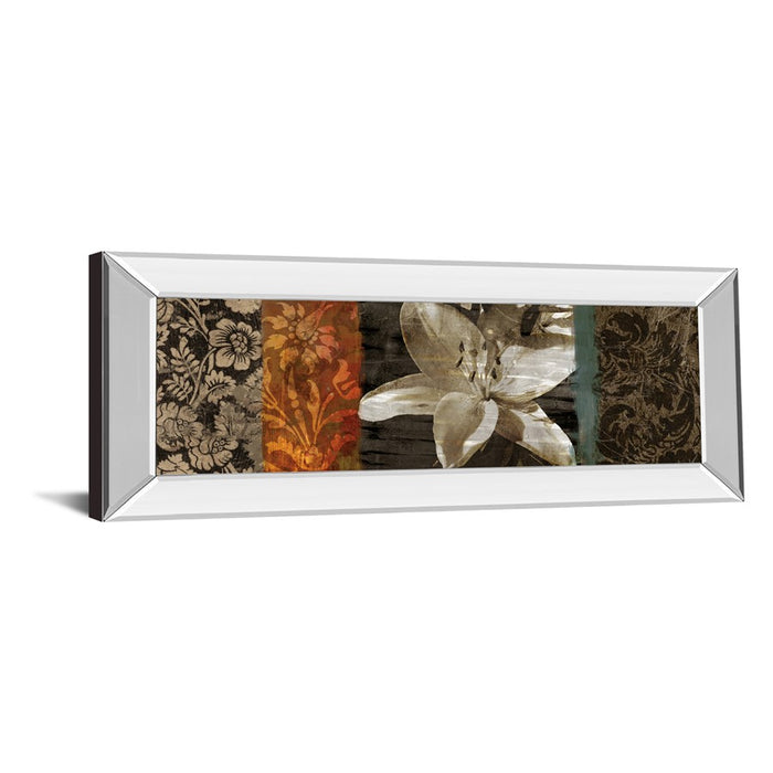 Classy Living Evanescent Lily Wall Art 42"x18", Mirrored Frame