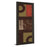 Classy Living Retro Circles Wall Art 18"x42", Dark Chocolate Frame