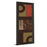 Classy Living Ringed Mosaic Wall Art 18"x42", Dark Chocolate Frame