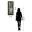 Classy Living Leaves I Wall Art 18"x42", Dark Chocolate Frame