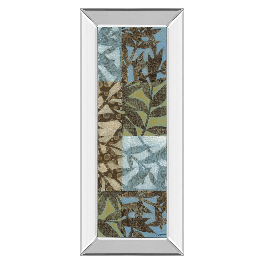 Classy Living Leaves I Wall Art 18"x42", Mirrored Frame
