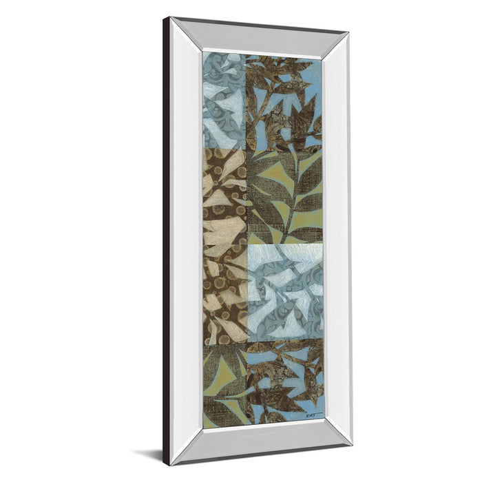 Classy Living Leaves I Wall Art 18"x42", Mirrored Frame