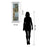 Classy Living Leaves I Wall Art 18"x42", Mirrored Frame