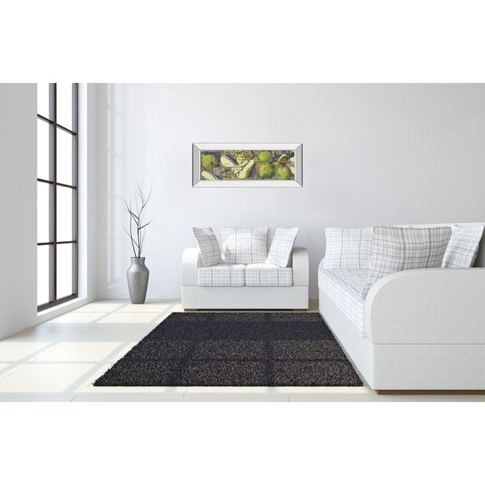 Classy Living Sparkling Pears Wall Art 42"x18", Mirrored Frame