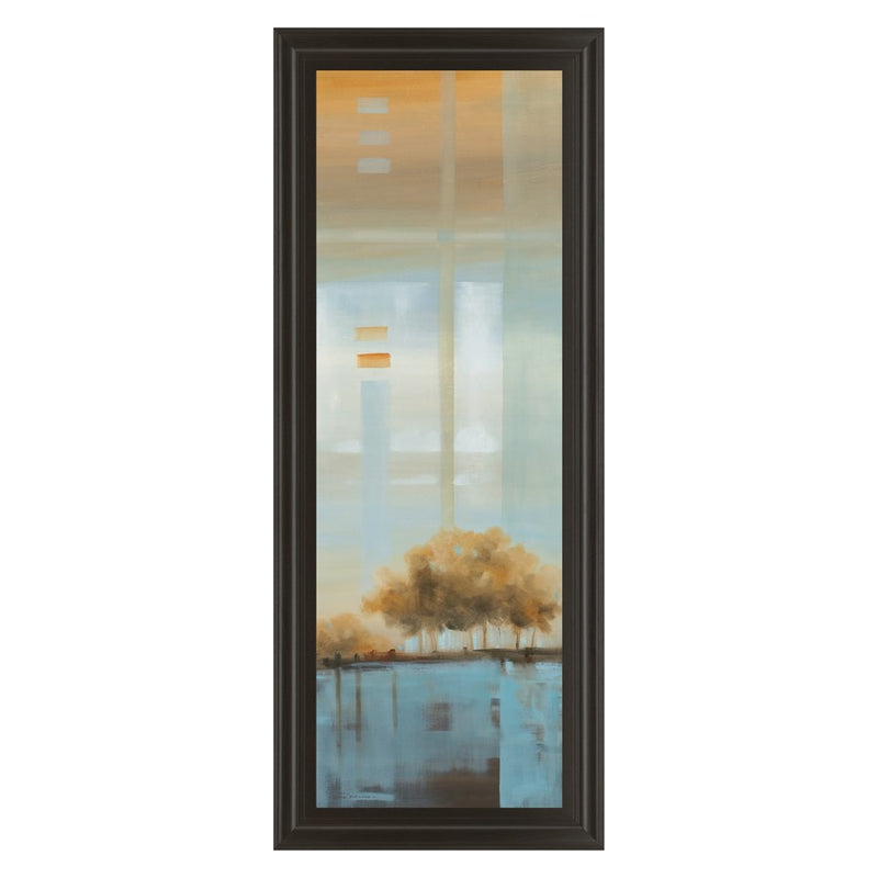 Classy Living Tranquil Reflection Wall Art 18"x42", Dark Chocolate Frame