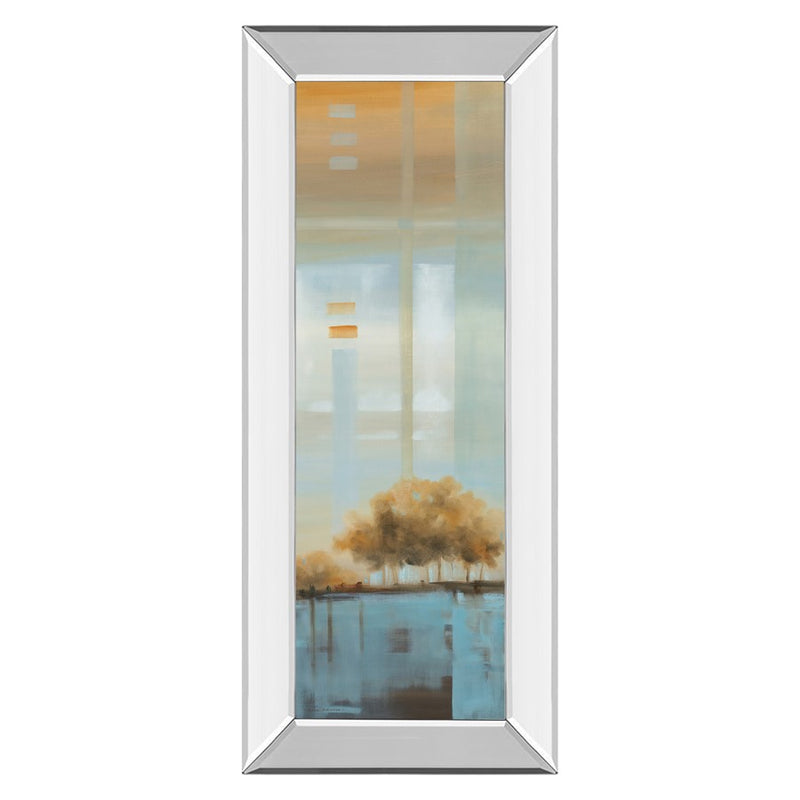 Classy Living Tranquil Reflection Wall Art 18"x42", Mirrored Frame