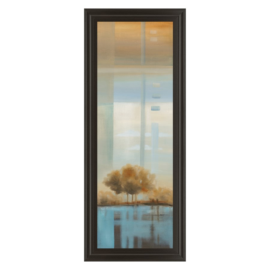 Classy Living Serene Coastal View Wall Art 18"x42", Dark Chocolate Frame - 1199