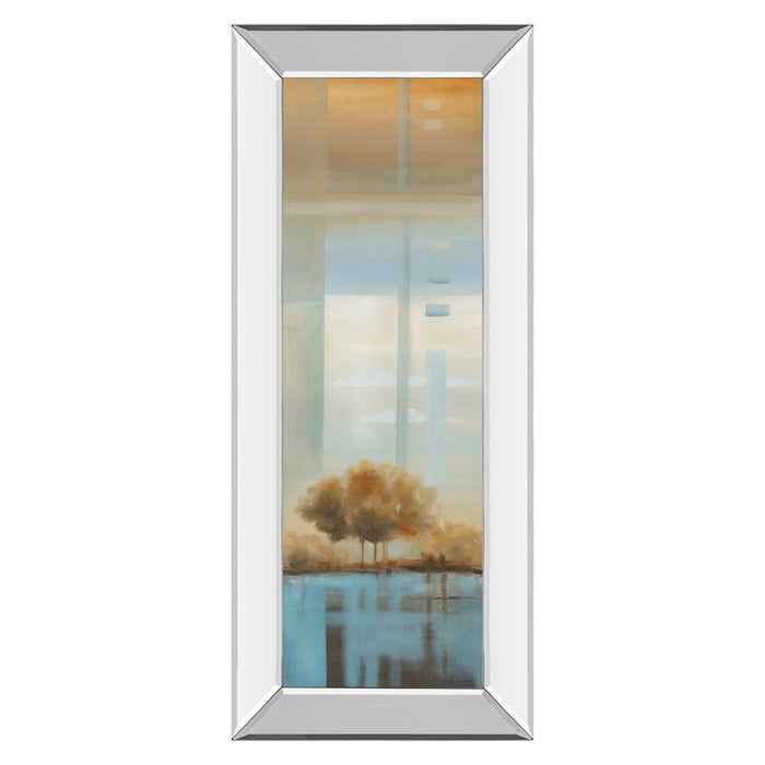 Classy Living Serene Coastal View Wall Art 18"x42", Mirrored Frame