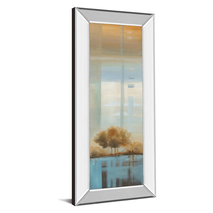 Classy Living Serene Coastal View Wall Art 18"x42", Mirrored Frame
