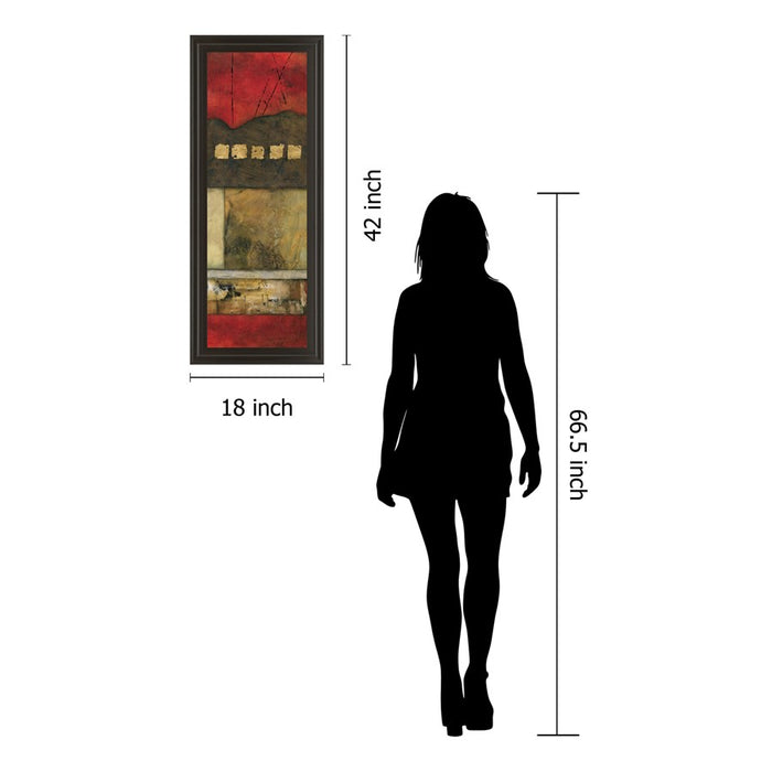 Classy Living Tupelo Honey I Wall Art 18"x42", Dark Chocolate Frame