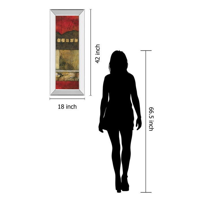 Classy Living Tupelo Honey I Wall Art 18"x42", Mirrored Frame