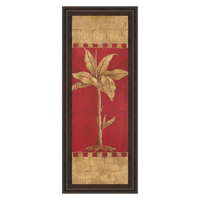 Classy Living Golden Palm Wall Art 18"x42", Cinnamon Mocha Frame