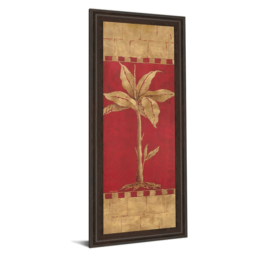 Classy Living Golden Palm Wall Art 18"x42", Cinnamon Mocha Frame