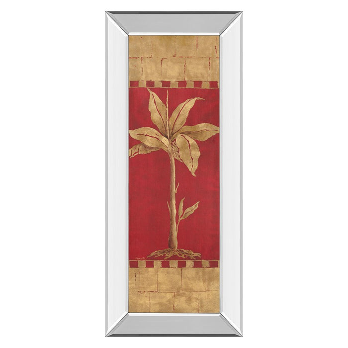 Classy Living Golden Palm Wall Art 18"x42", Mirrored Frame